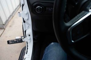 Jeep Wrangler Unlimited JLU Foot Pegs - Fishbone Offroad - Textured Powder Coat - Black - `18-`27